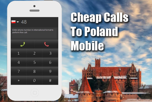 Cheap calls to Poland mobile on iEvaPhone