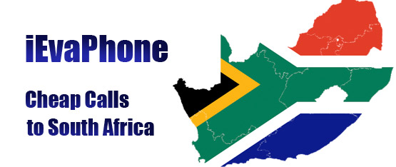 Cheap calls to South Africa on iEvaPhone