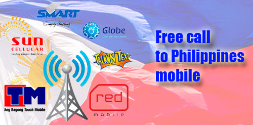 Free call to Philippines mobile through iEvaPhone