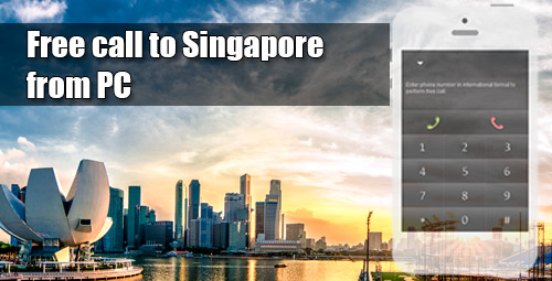 Free call to Singapore from PC through iEvaPhone