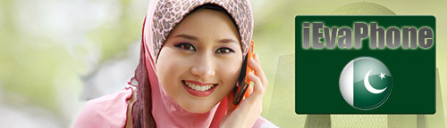 Free calls to Pakistan from internet on iEvaPhone