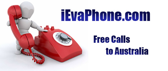Free calls to Australia on iEvaPhone