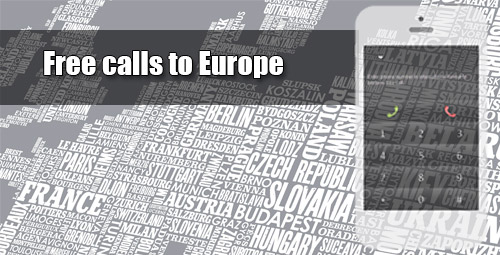 Free calls to Europe on iEvaPhone