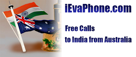 Free calls to India from Australia on iEvaPhone