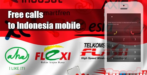 Free calls to Indonesia mobile through iEvaPhone