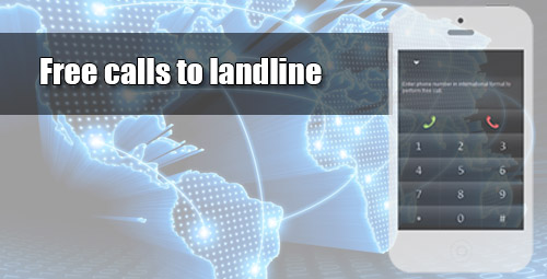 Free calls to landline through iEvaPhone