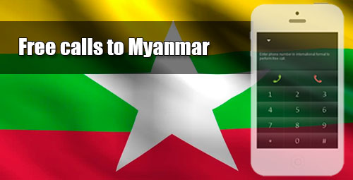 Free calls to Myanmar through iEvaPhone