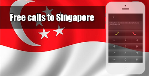 Free calls to Singapore through iEvaPhone