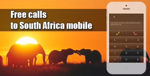 Free calls to South Africa mobile on iEvaPhone
