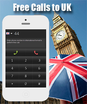 Free calls to UK through iEvaPhone