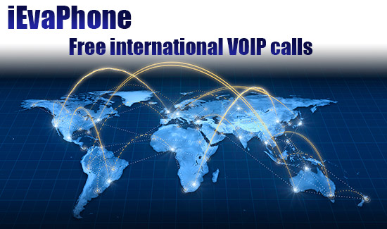 Free international VOIP calls on iEvaPhone