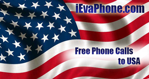 Free phone calls to USA on iEvaPhone