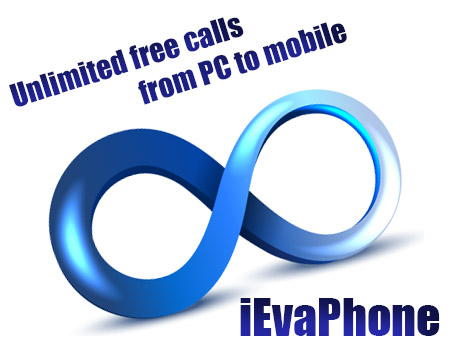 Unlimited free calls from PC to mobile on iEvaPhone
