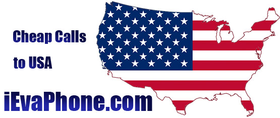 Cheap calls to USA on iEvaPhone