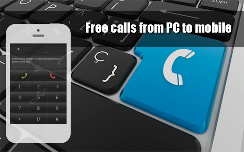 Free calls from PC to mobile on iEvaPhone