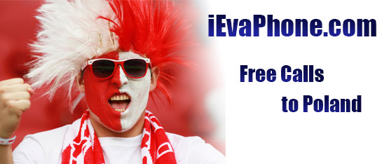 Free calls to Poland on iEvaPhone