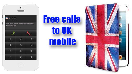 Free calls to UK mobile through iEvaPhone