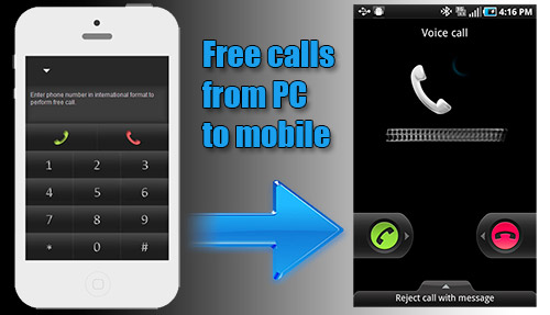 how to call from computer to mobile for free